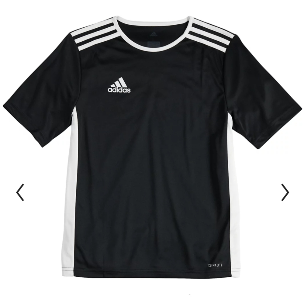 Adidas Kid's Short Sleeve Athletic Top XS ⚽️🖤